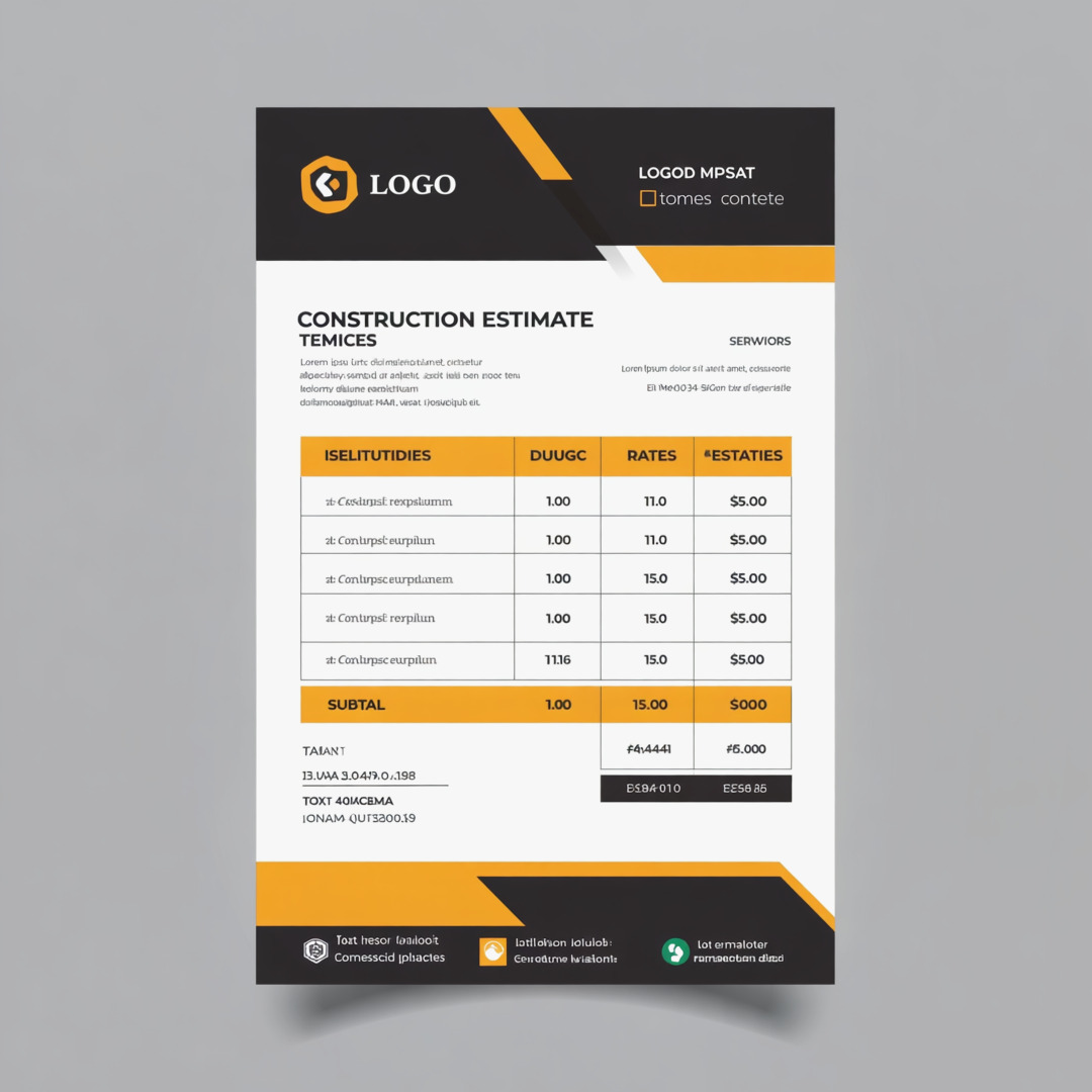 Template devis classique BTP