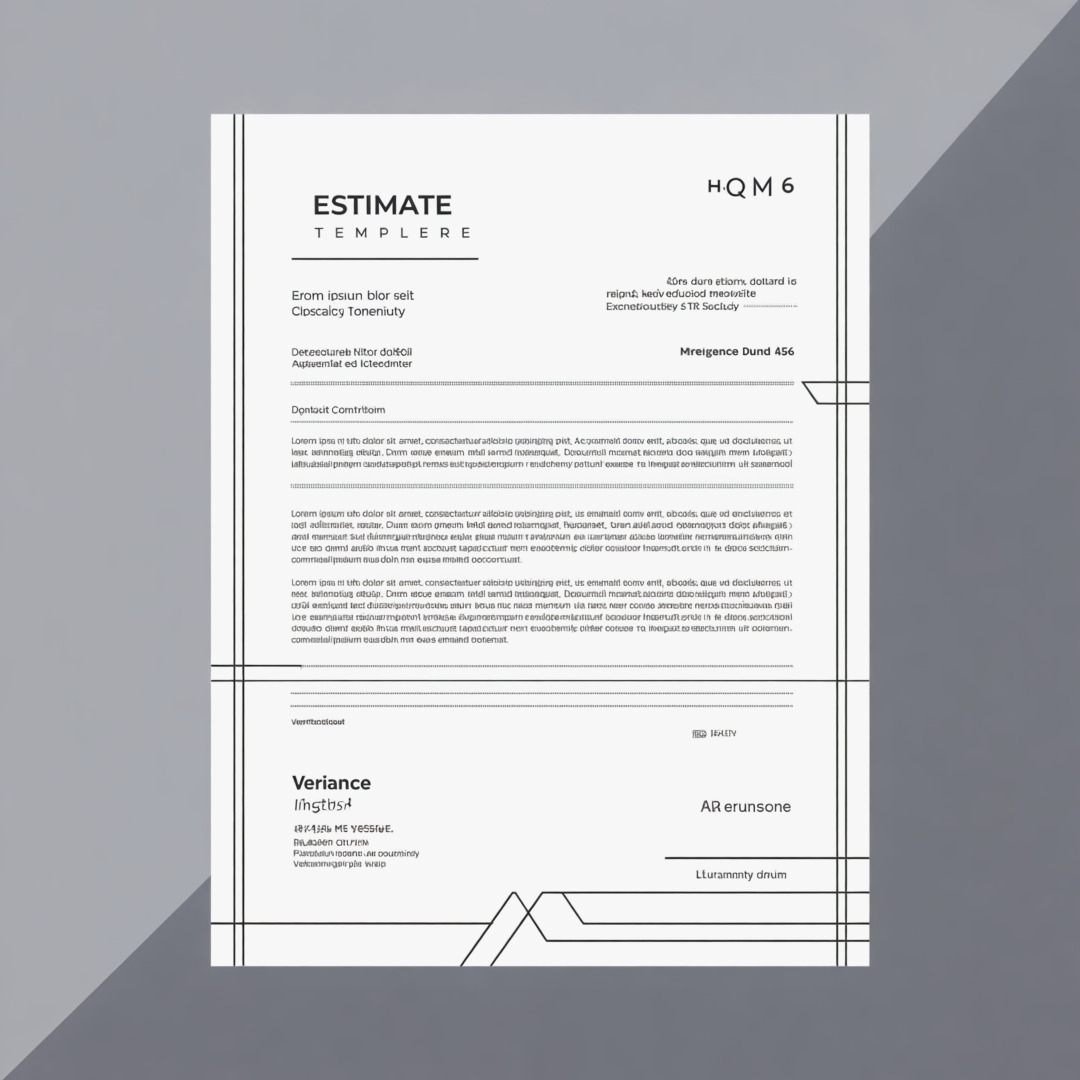 Template devis élégant sobre