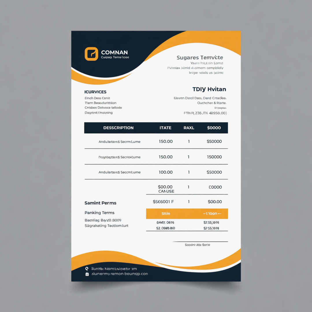 Template facture classique BTP